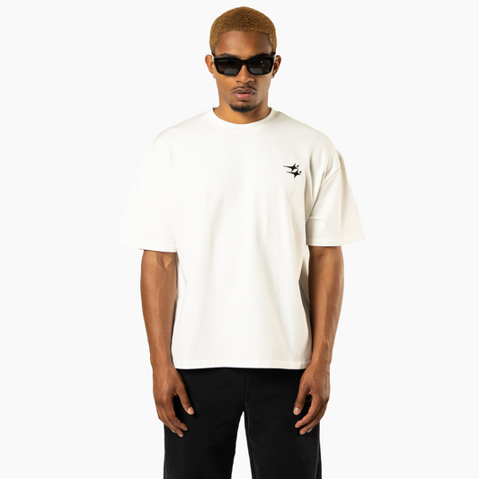 T-shirt Double Stars Blanc