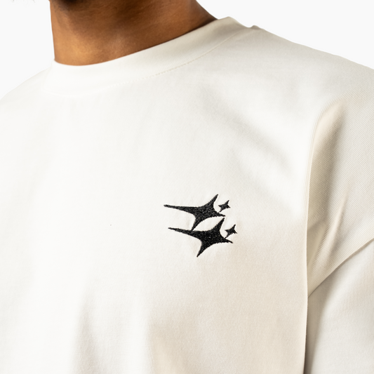 T-shirt Double Stars Blanc