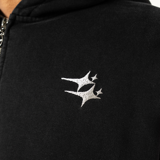 Zip Hoodie Double Stars