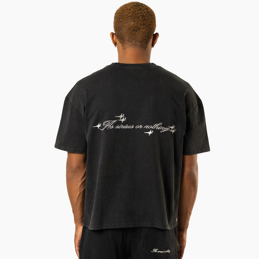 T-shirt Double Stars Noir