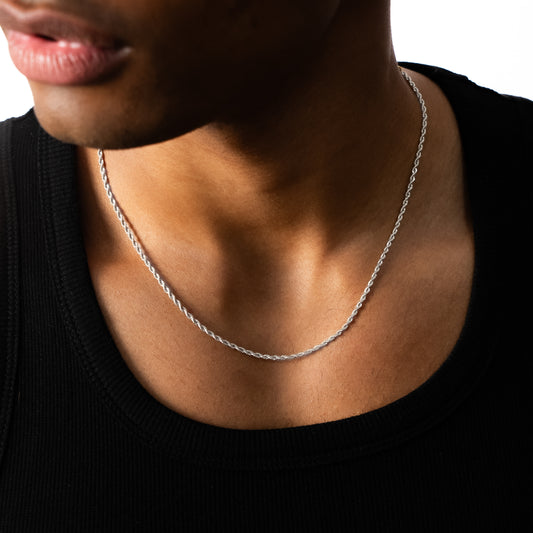 Rope chain 2 mm silver