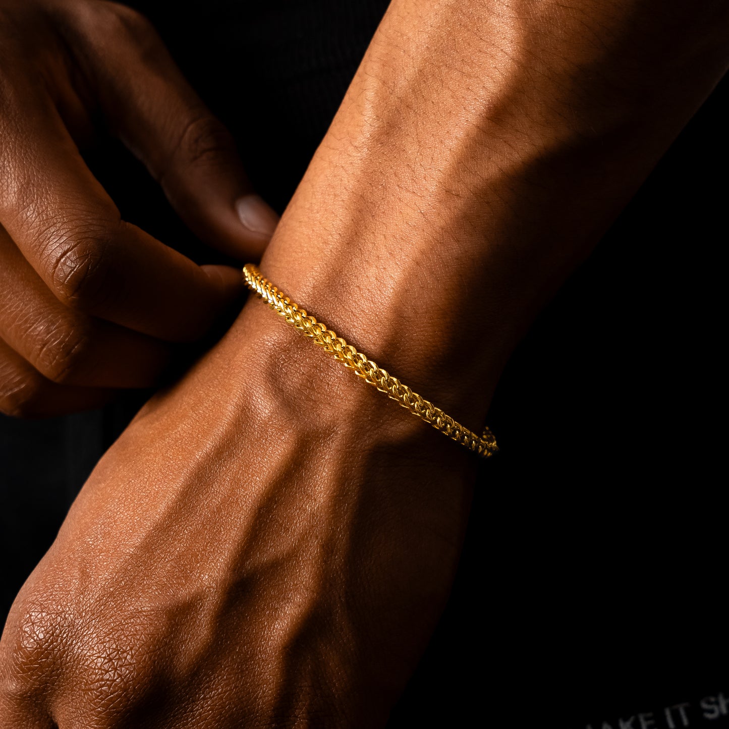 Franco bracelet 3 mm gold