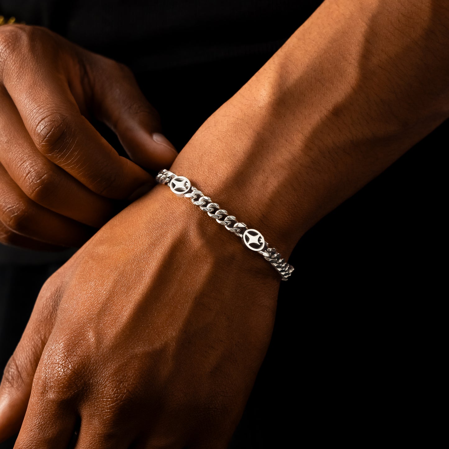 Bracelet Cuban link 6 mm Signature Argenté