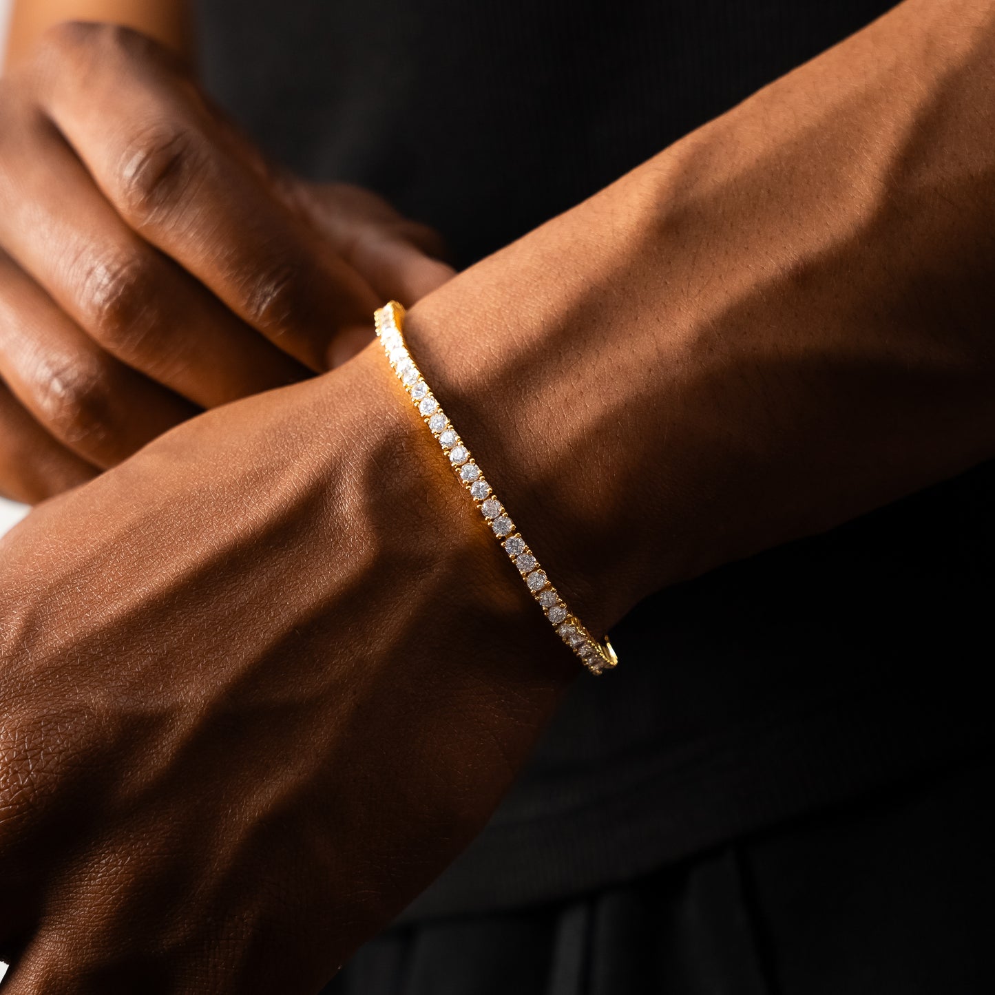 Tennis bracelet 3 mm gold