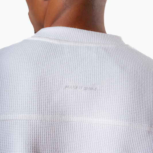 Pull waffle Make it Shine Blanc
