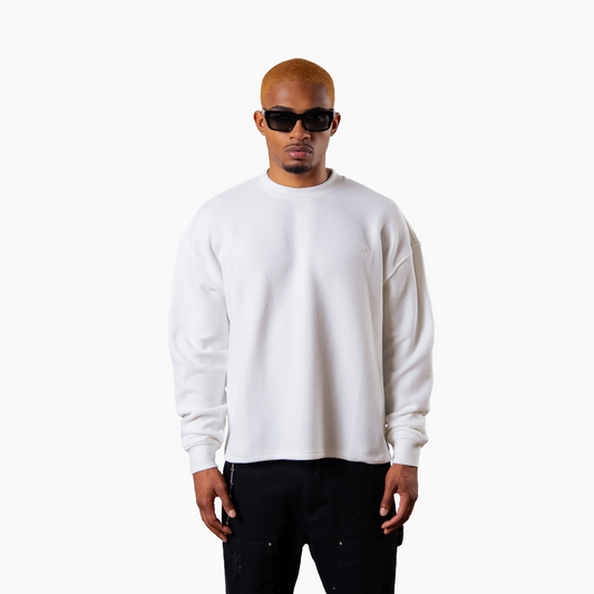 Pull waffle Make it Shine Blanc