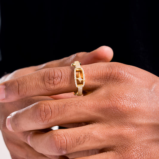 Iced H-ring signature dorée