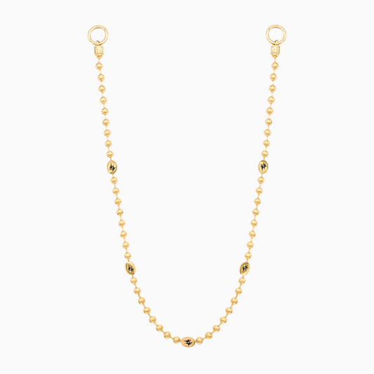 Wallet Chain Bead link Signature Gold
