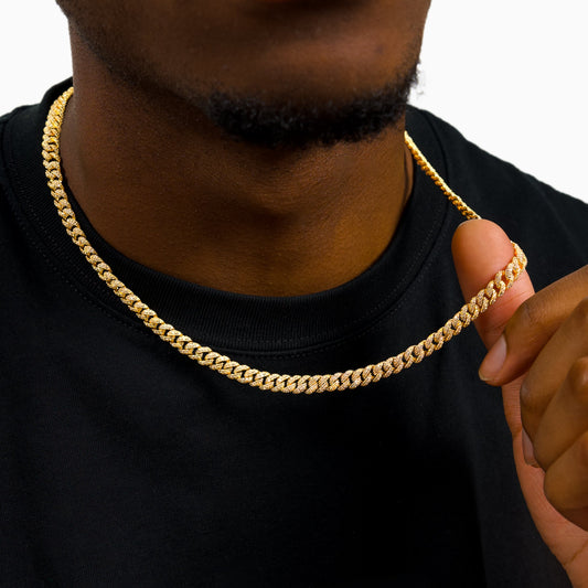 Iced cuban link chain 6.8 mm