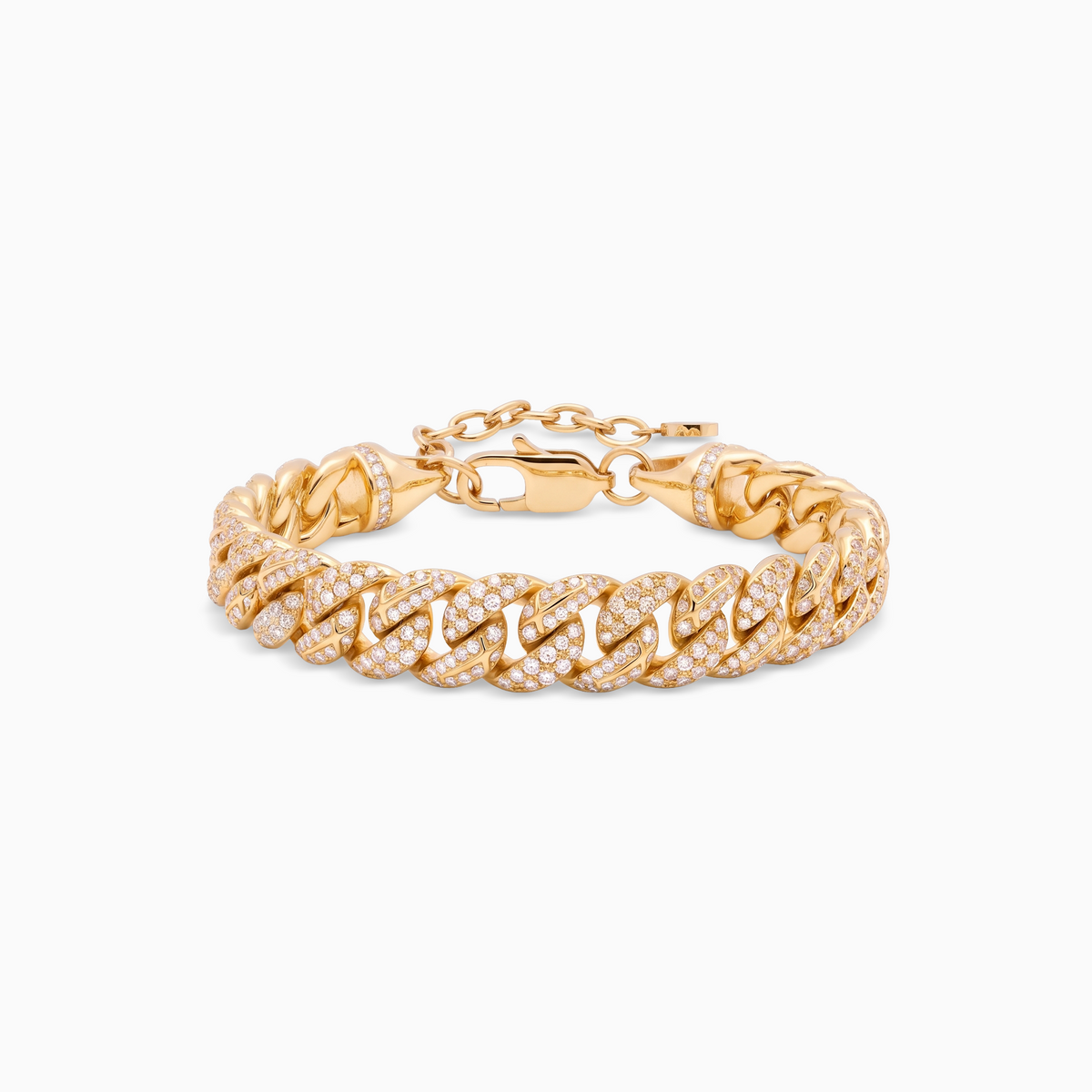 Bracelet Iced Icon Cuban link 8mm - Doré