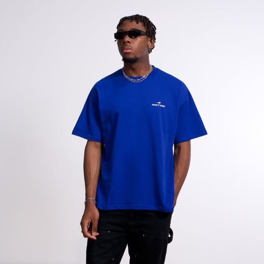 T-shirt Signature Bleu cobalt