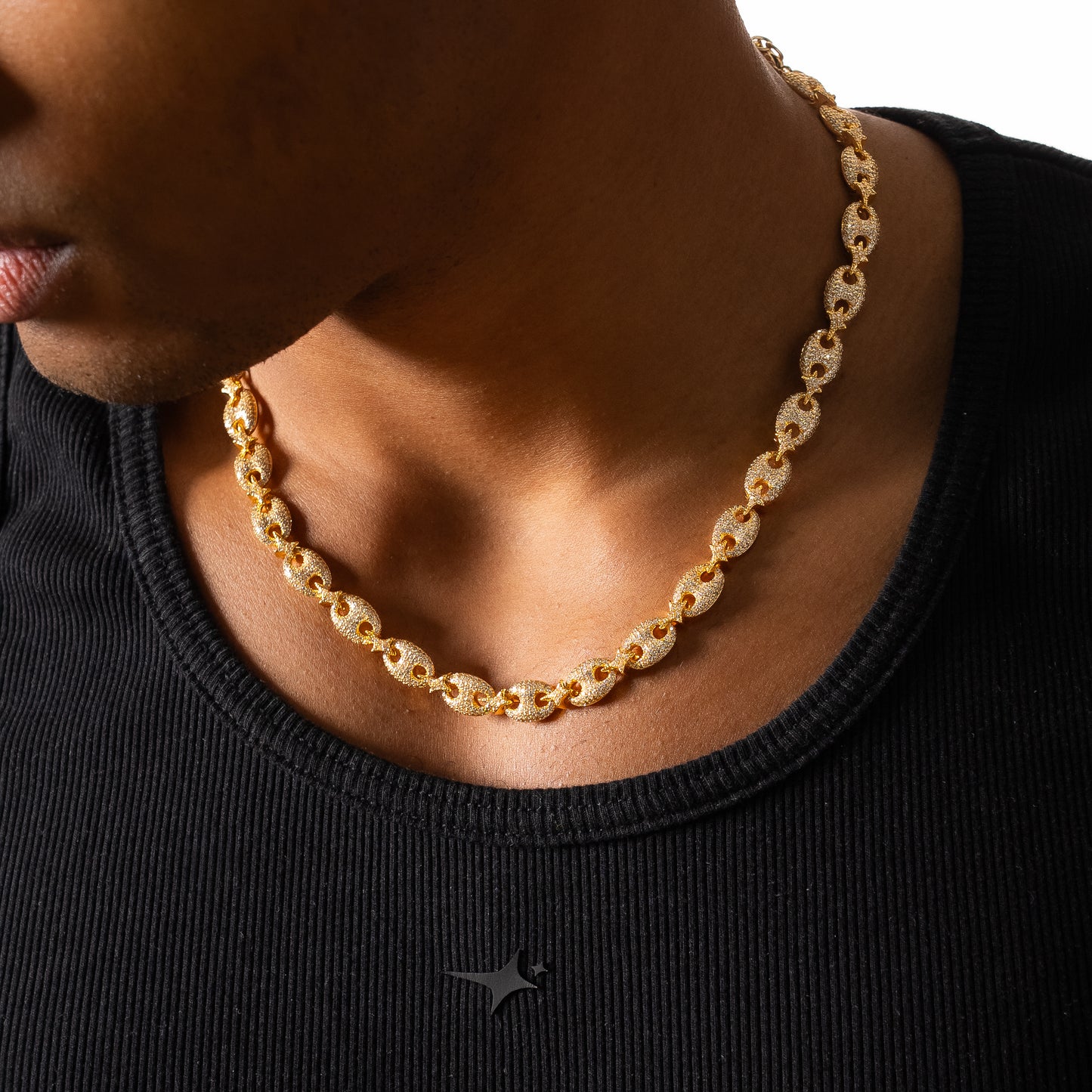 Iced Coffee Beans Chain - Gold