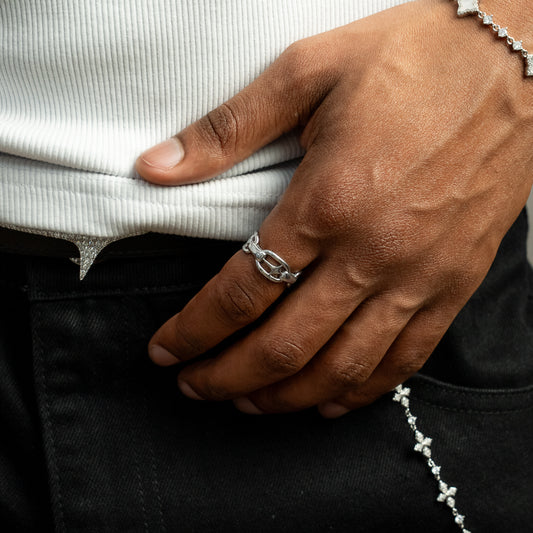 Silver signature H-ring