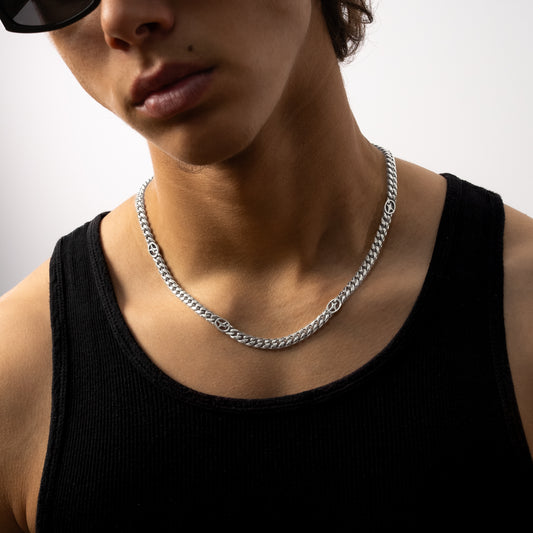 Cuban link chain 6 mm Signature Silver