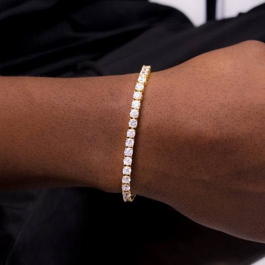 Tennis bracelet 4 mm gold