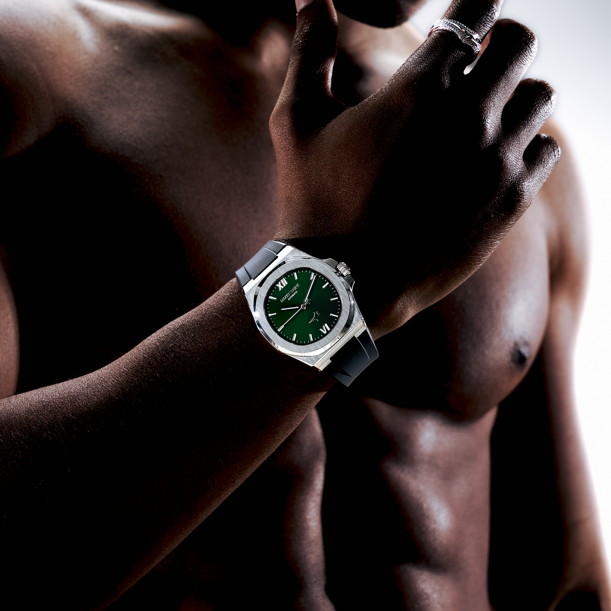 ASON1 - Green Dial & Rubber Strap