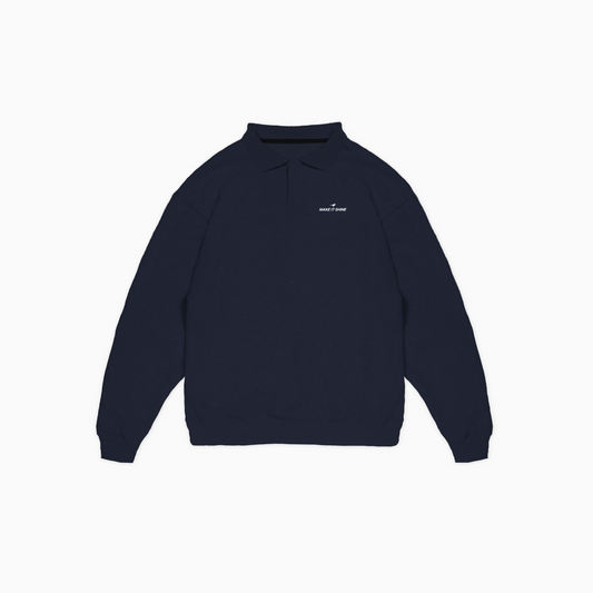 Polo sweater Signature - Bleu marine