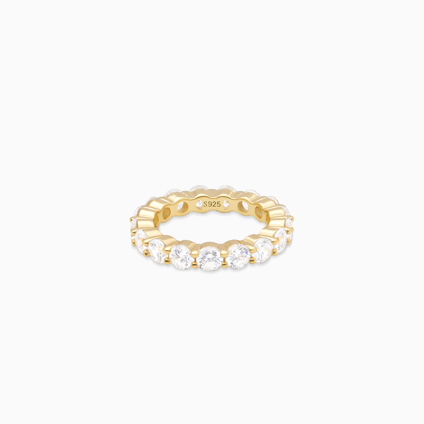 Eternity ring gold - White