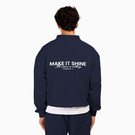 Polo sweater Signature - Bleu marine