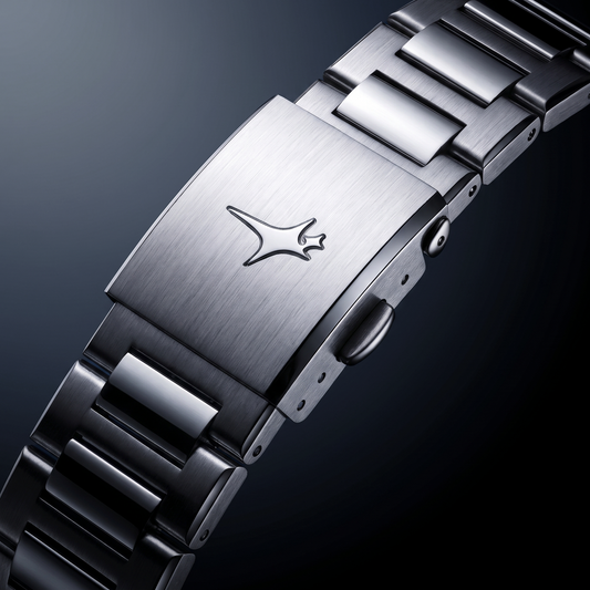 ASON1 - Black Dial & 316L Stainless Steel Bracelet