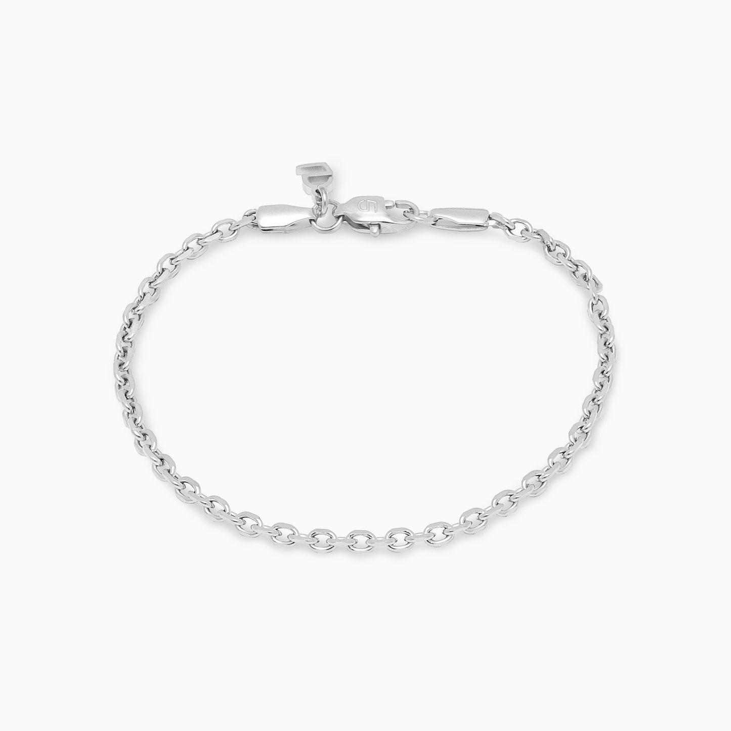 Cable bracelet 3 mm silver