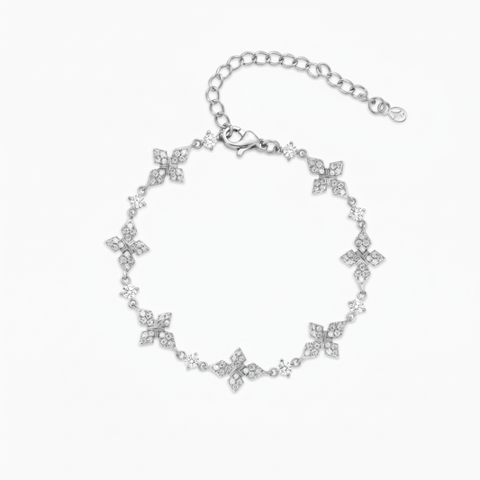 Iced Celestial Bracelet - Silver