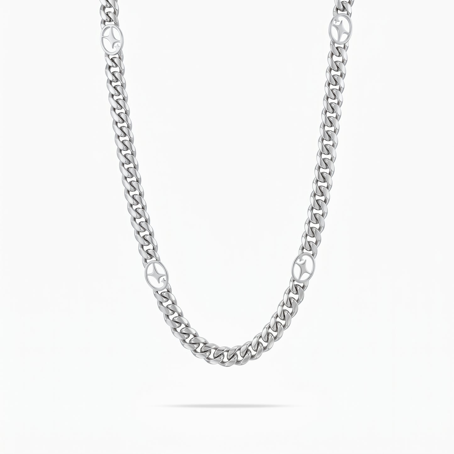 Chaîne Cuban link 6 mm Signature Argentée