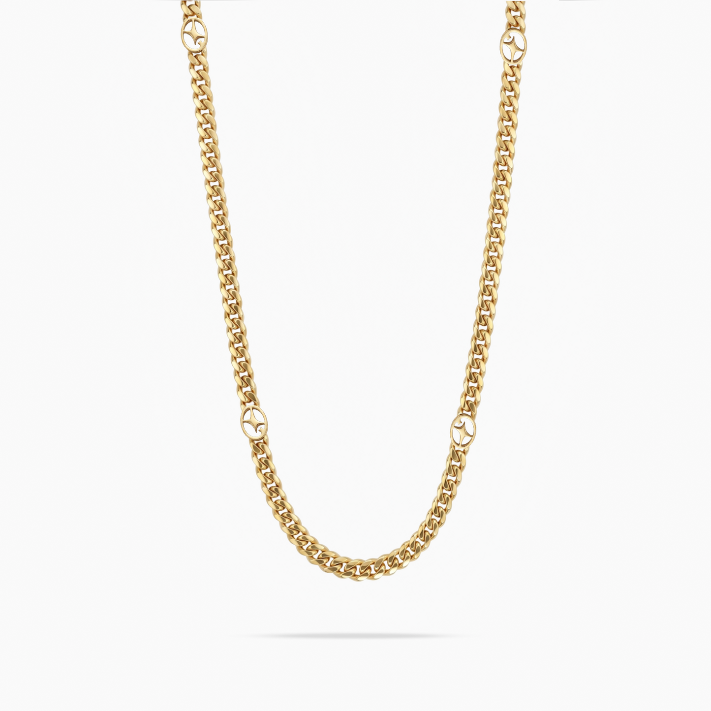 Cuban link chain 4 mm Signature Gold