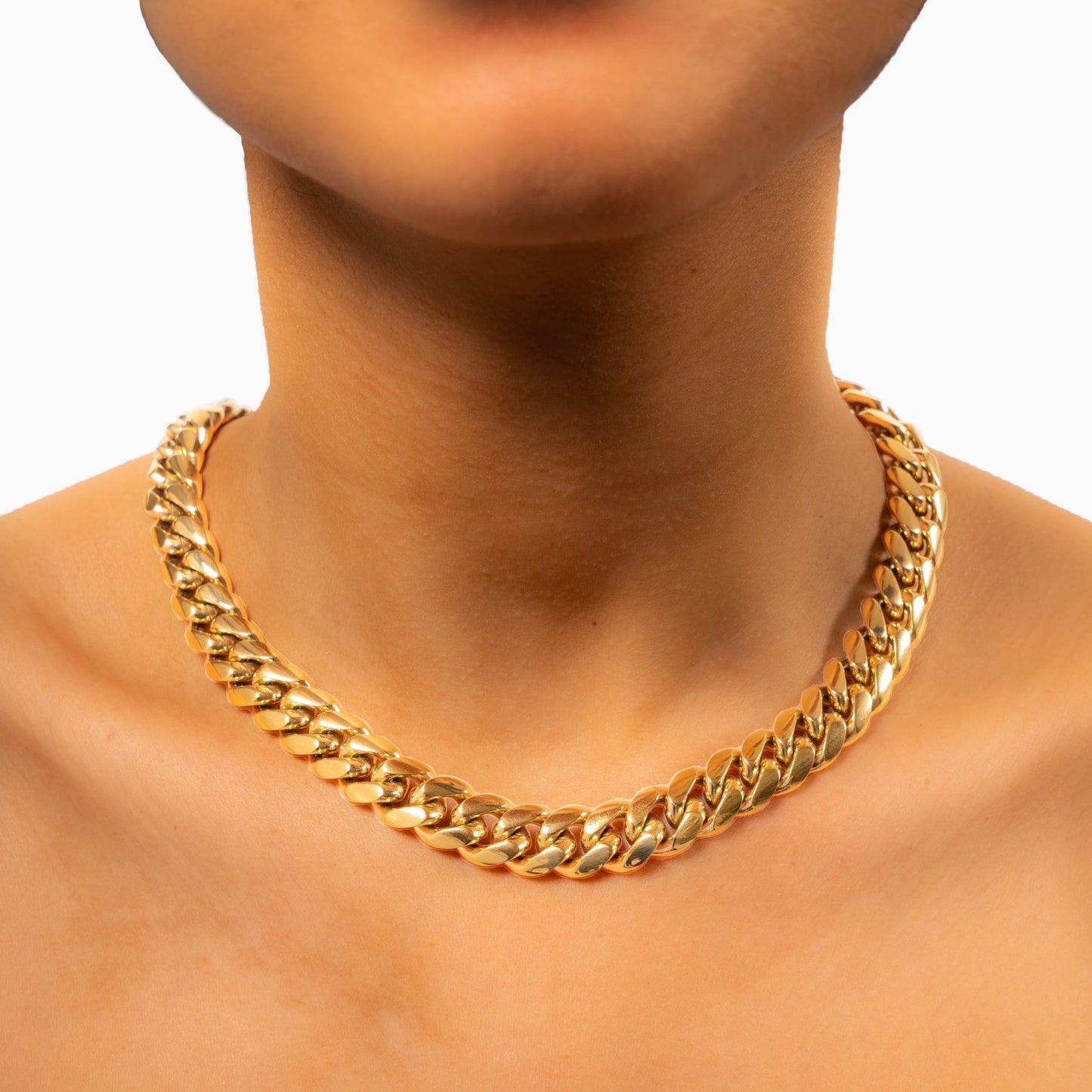 Cuban link chain 12 mm gold