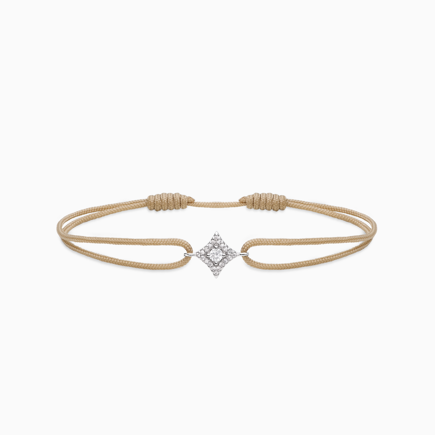 Bracelet cordon Star - Beige