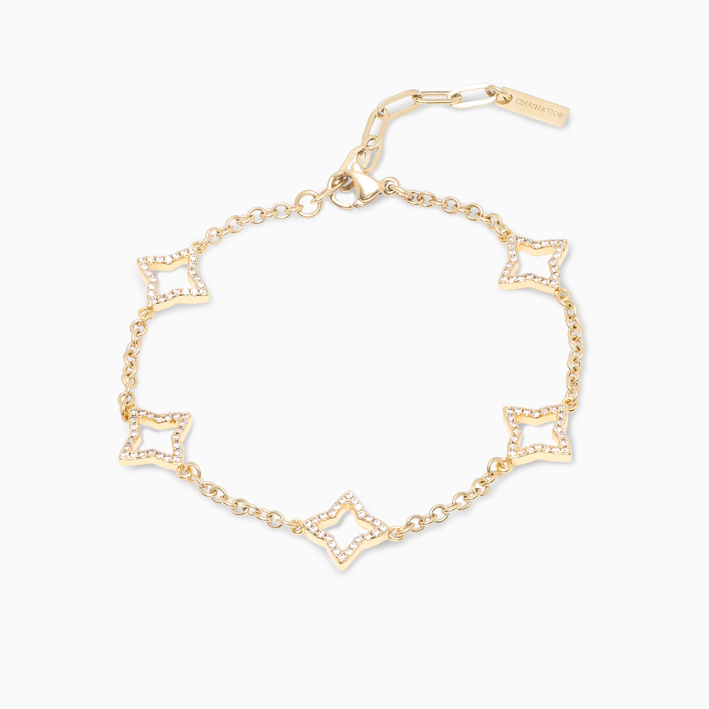 Hollow Flower Bracelet Gold