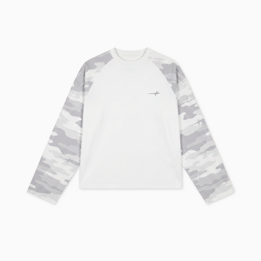 Camo waffle long sleeve - Grey