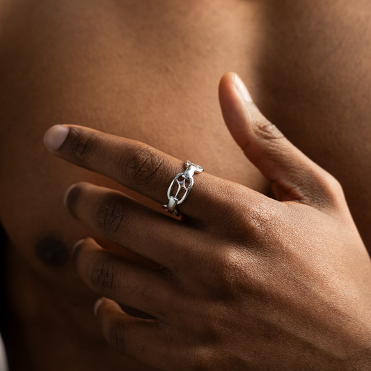 Silver signature H-ring