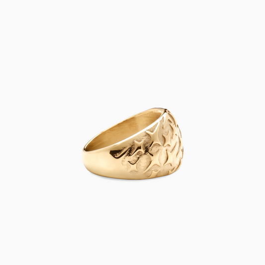 Monogram signet ring - Gold