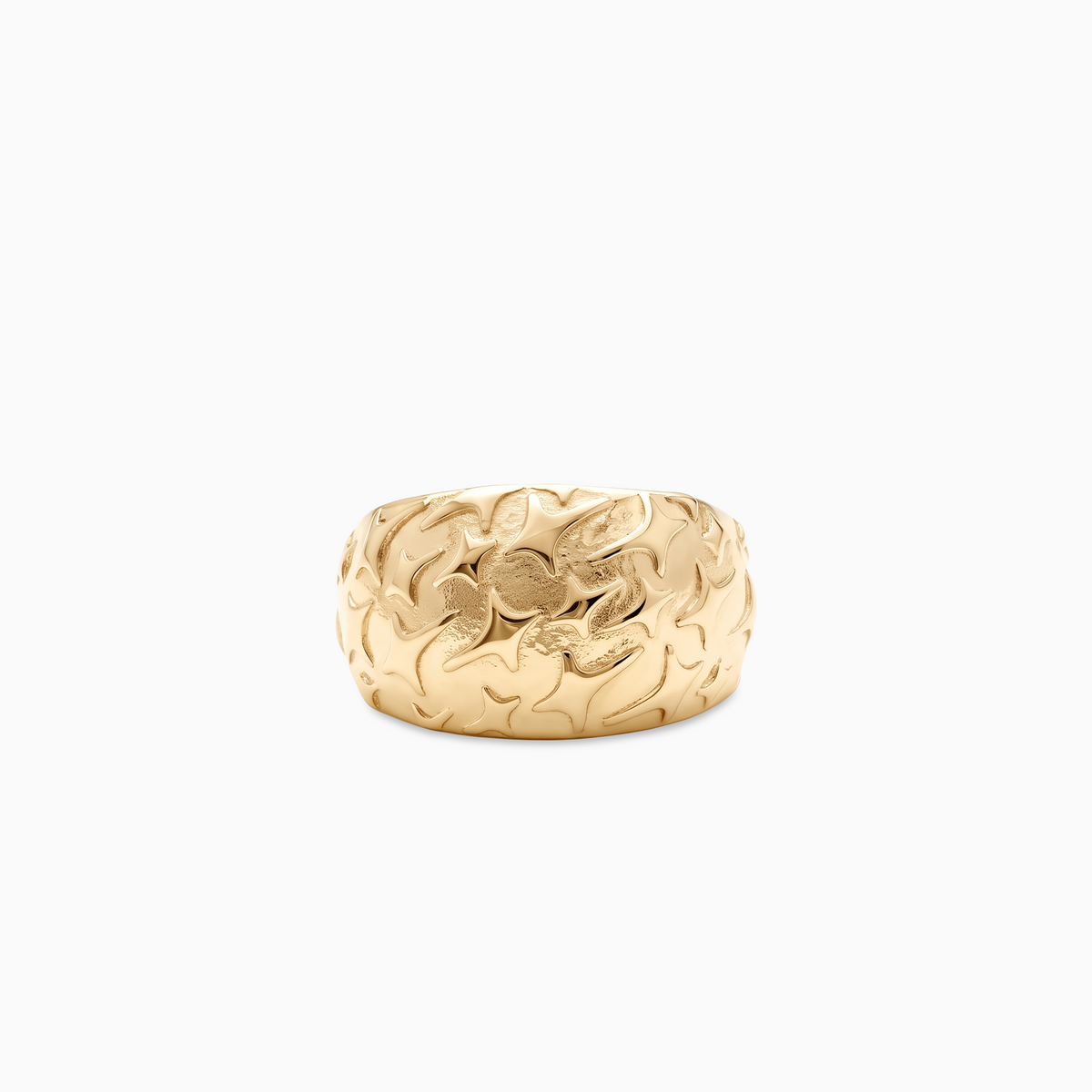 Monogram signet ring - Dorée