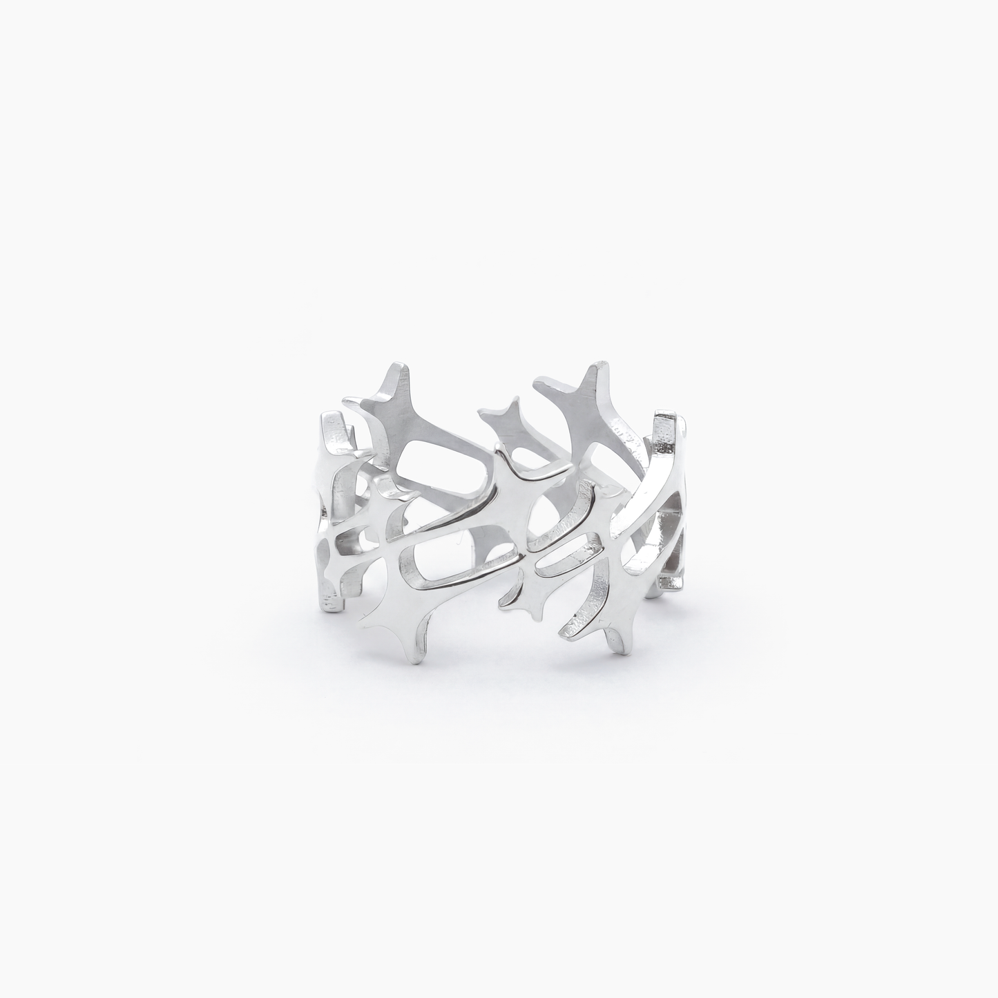 Monogram Ring Silver