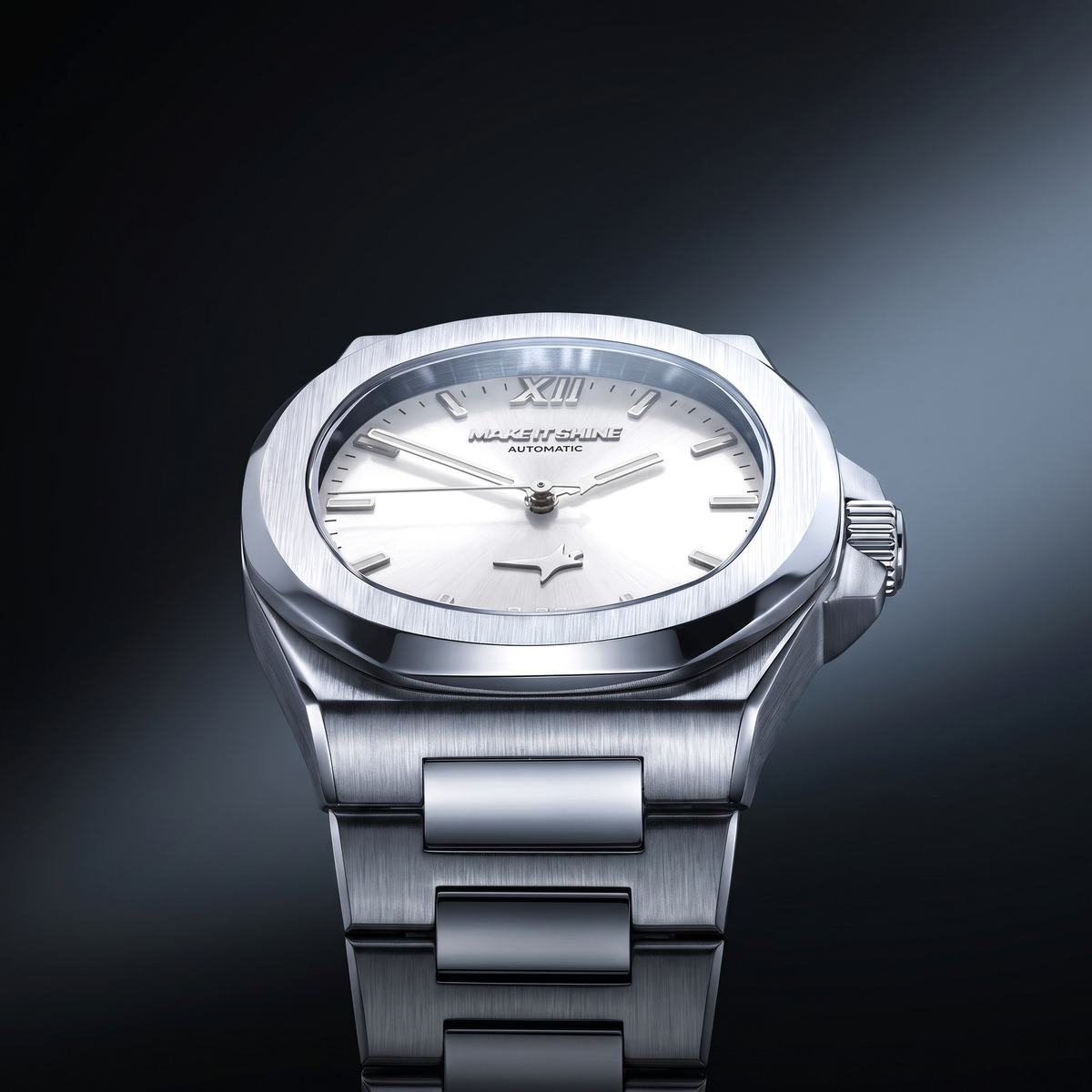ASON1 - Cadran Blanc & Bracelet Acier inoxydable 316L