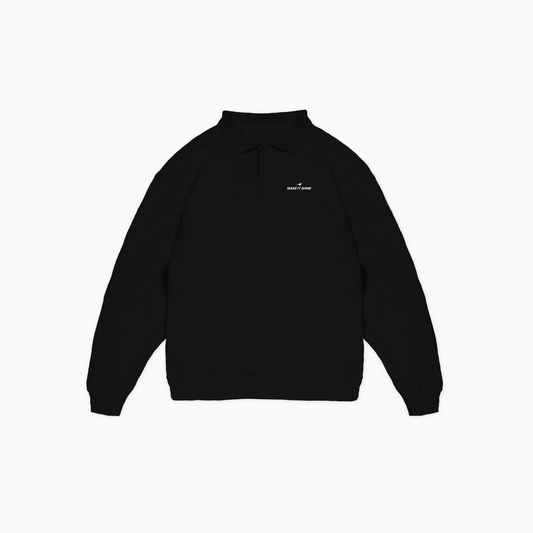 Polo sweater Signature - Noir