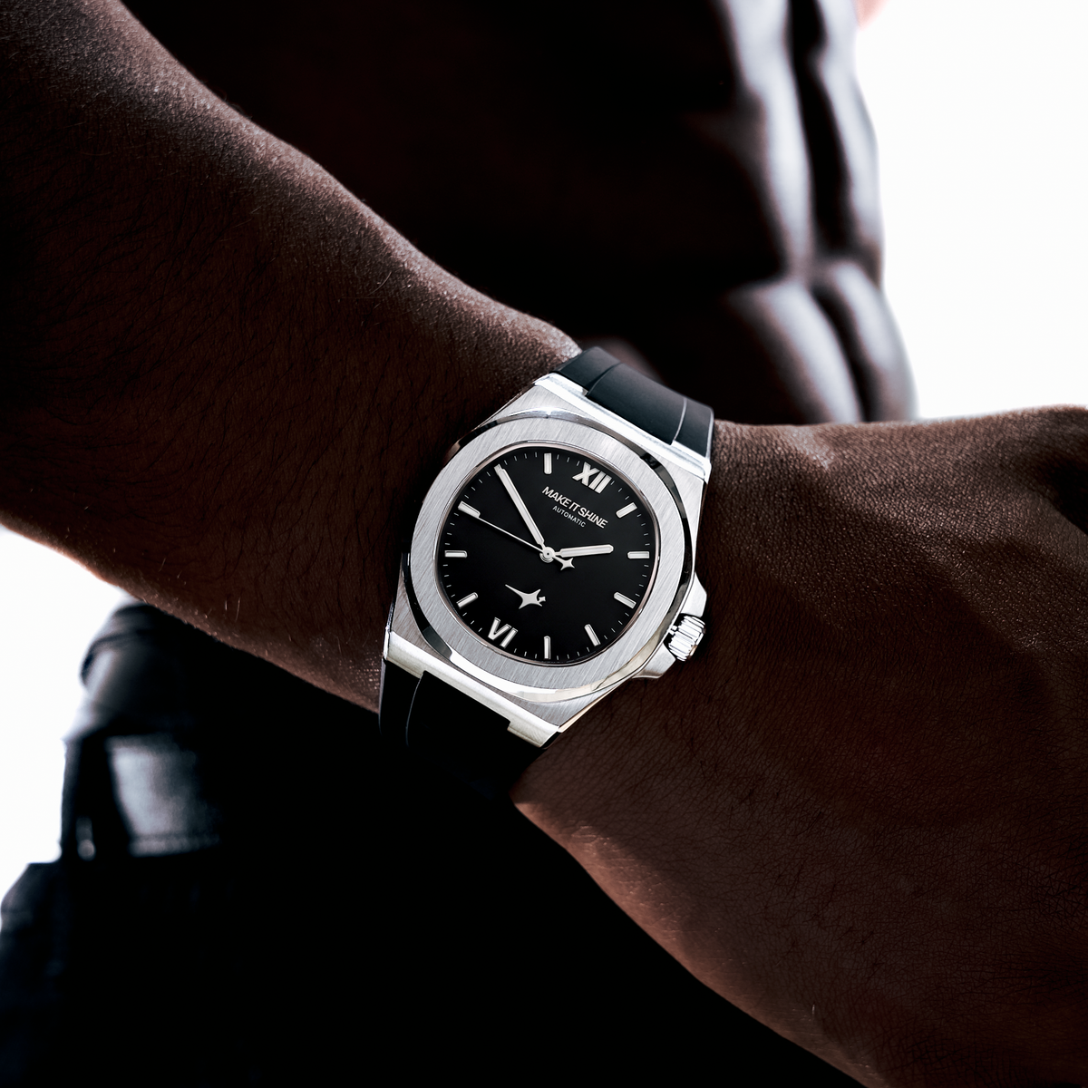 ASON1 - Black Dial & Rubber Strap