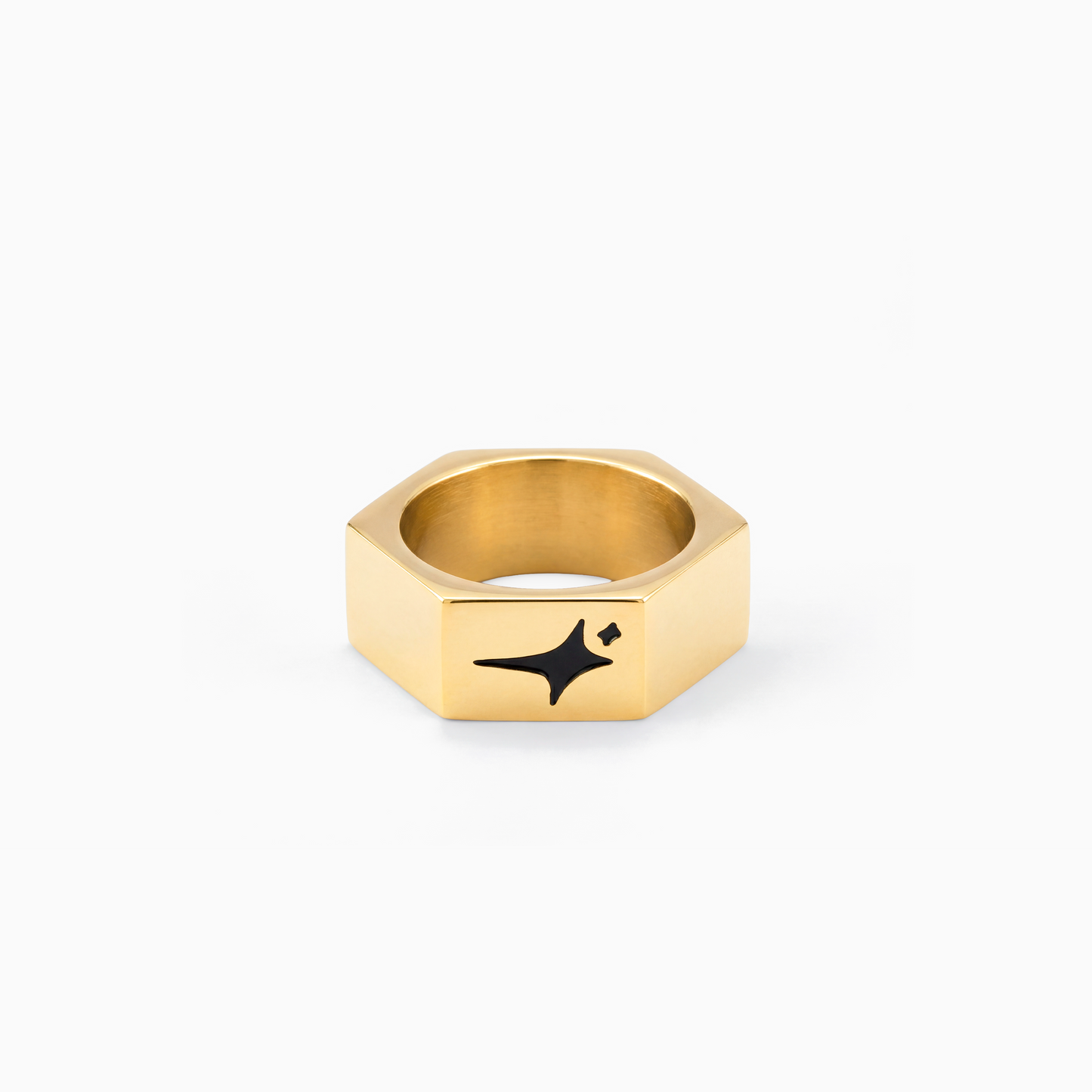 Gold nut ring