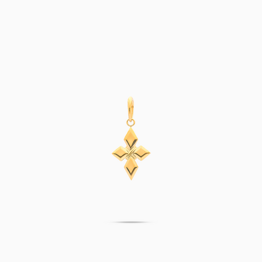 Pendentif Crossed Star-S - Doré