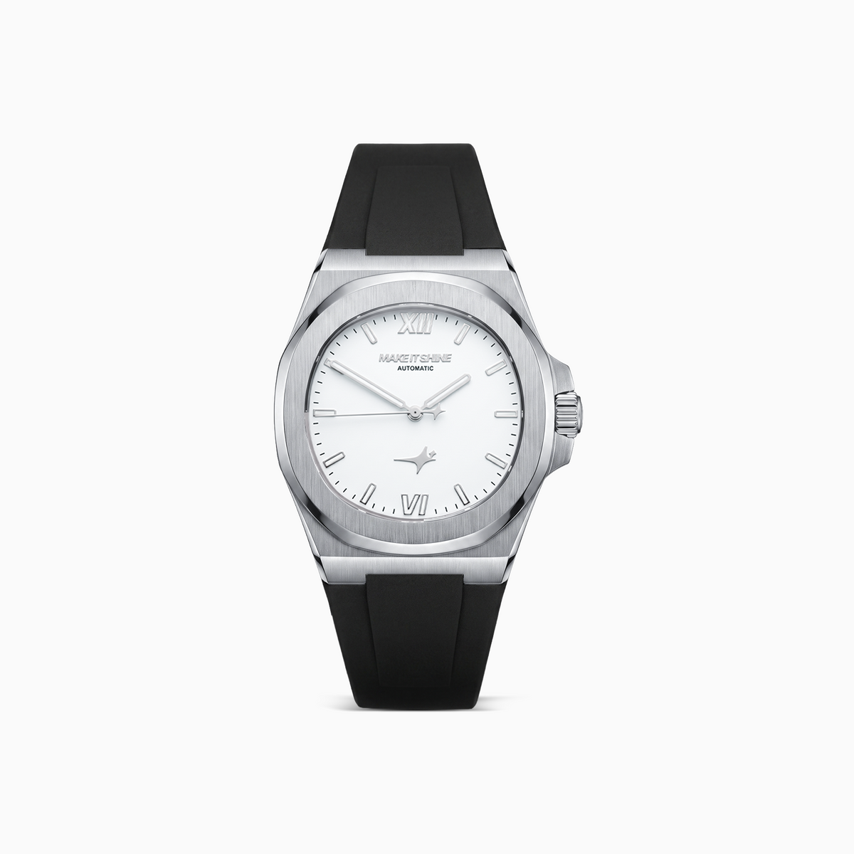 ASON1 - White Dial & Rubber Strap