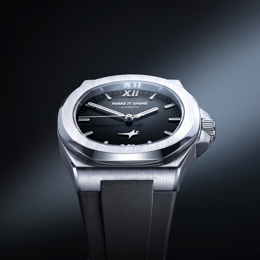 ASON1 - Black Dial & Rubber Strap