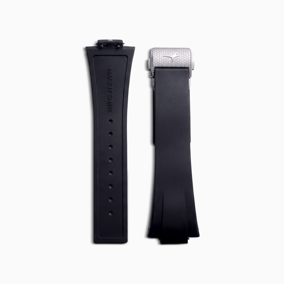 Rubber Strap - VVS Moissanite