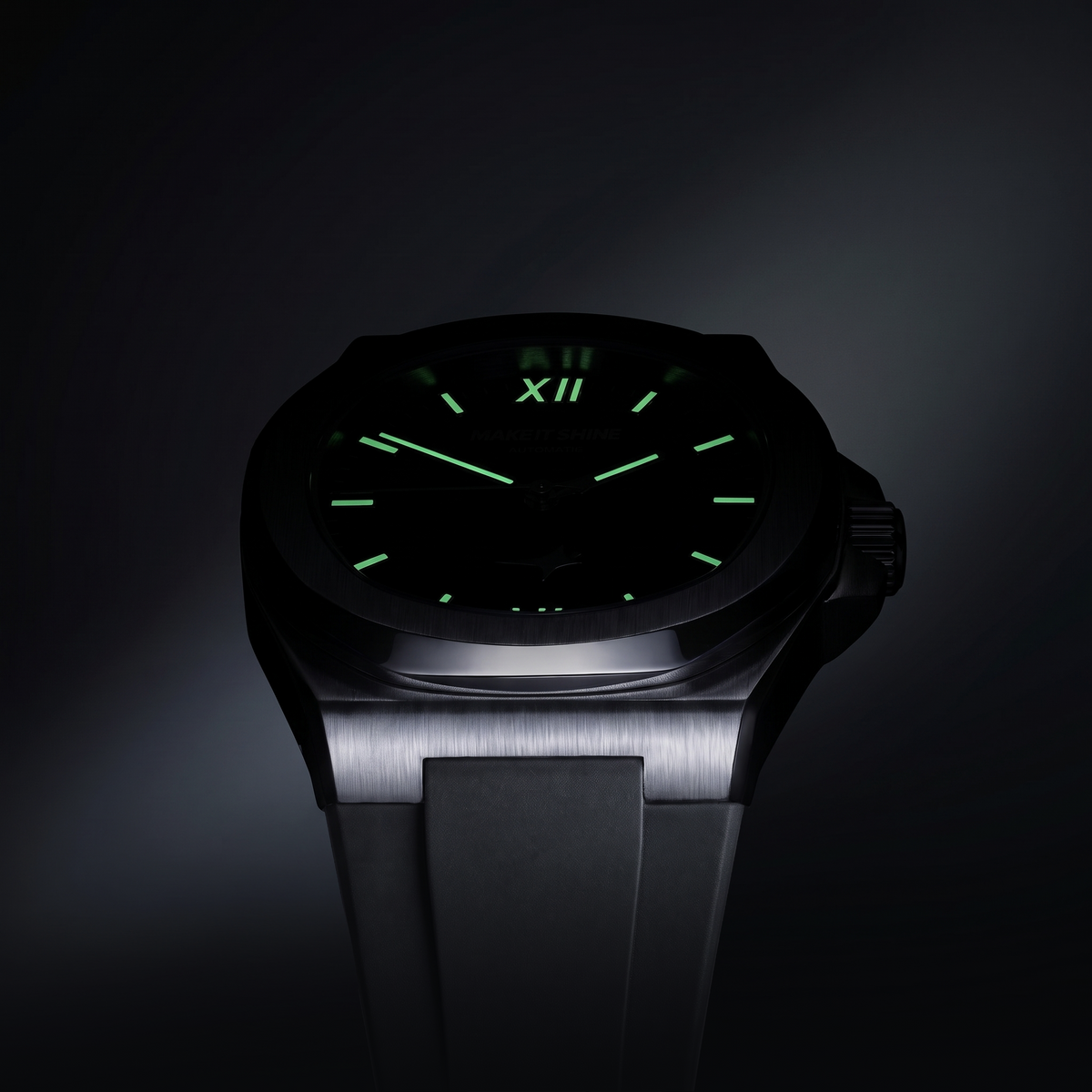 ASON1 - Green Dial & Rubber Strap