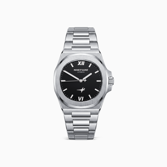 ASON1 - Black Dial & 316L Stainless Steel Bracelet