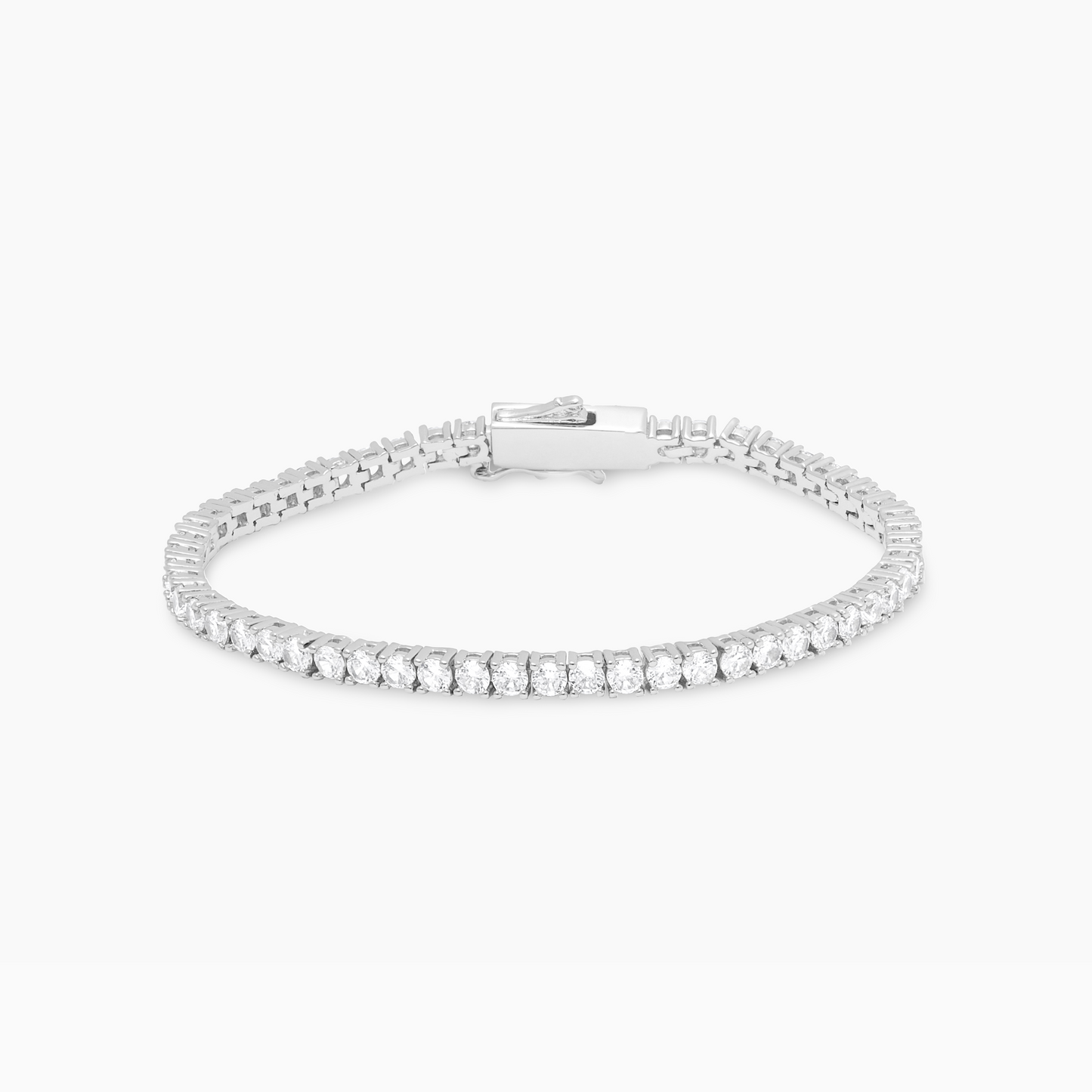 Tennis bracelet 3 mm silver