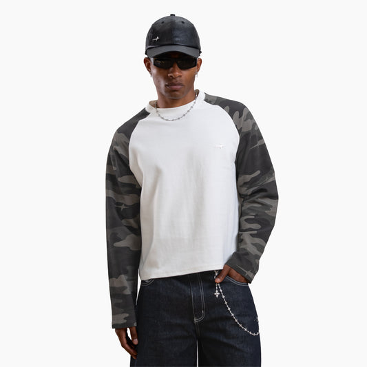 Camo waffle long sleeve - Green
