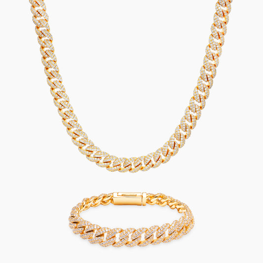 Ensemble Iced cuban link 10mm